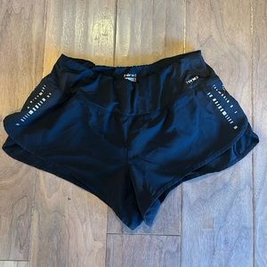 Hind Black Short Running Shorts Size Small With Zipper in Back
